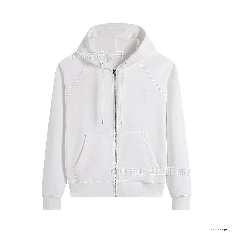 AMI minimalist style white hoodie