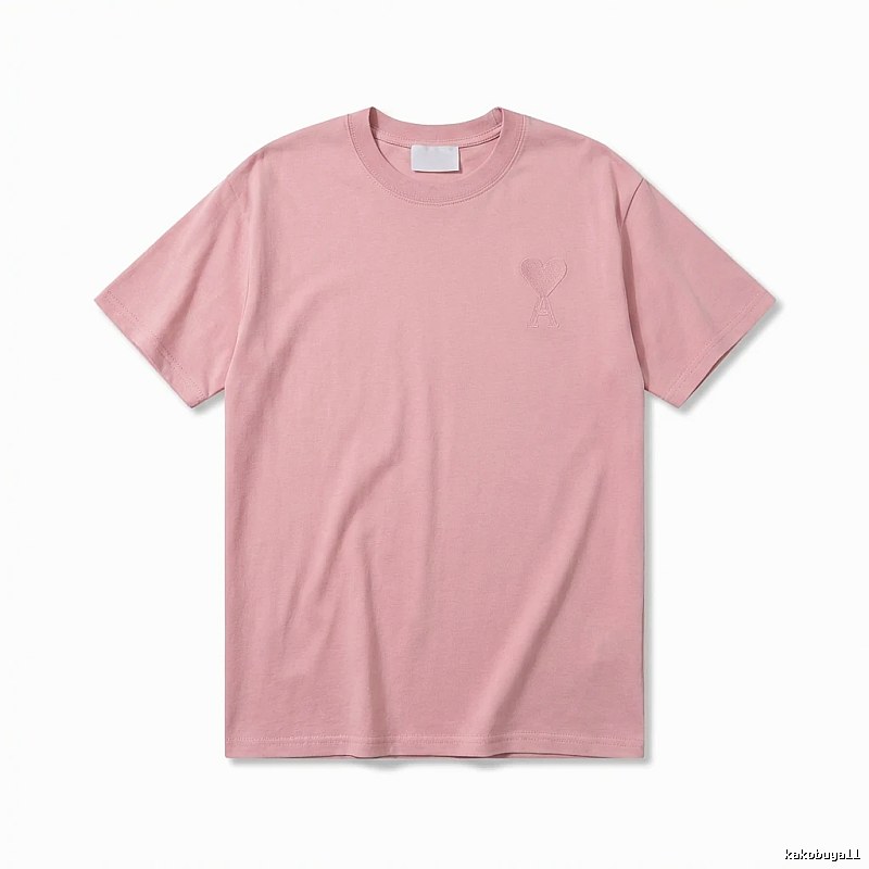 AMI simple and elegant pink T-shirt