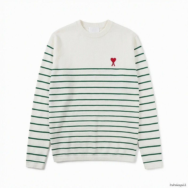 AMI striped white sweater