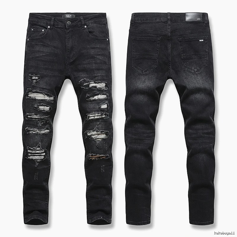 AMI Trendy Ripped Jeans with a Cool Style