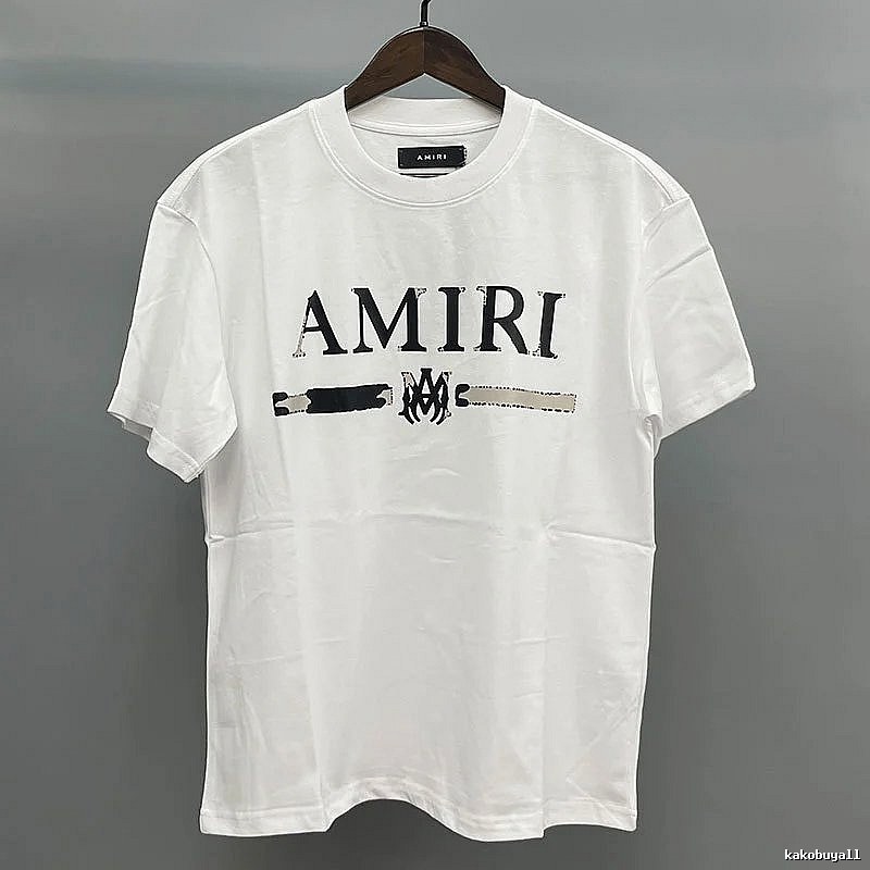 Amiri Bar-Letter Graphic White Records Graphic T-Shirt Commuter Look
