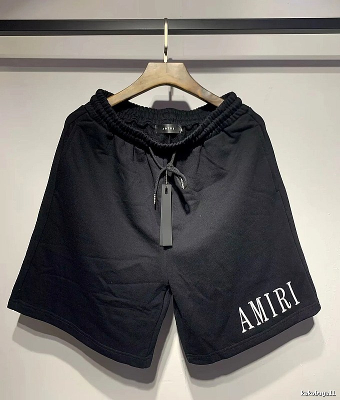 AMIRI Embroidered High Street Style Black Shorts