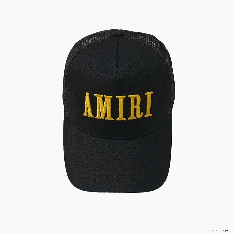 AMIRI letter embroidery black cap