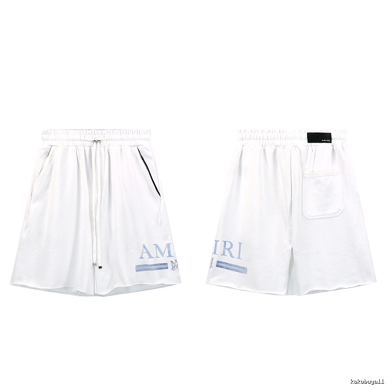 AMIRI Letter Print Street Style White Shorts