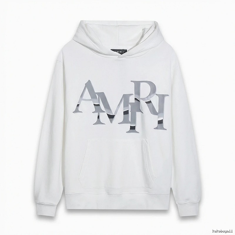 AMIRI Letter Style White Sweatshirt