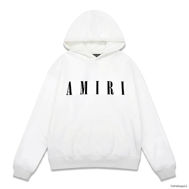 AMIRI minimalist style white hoodie