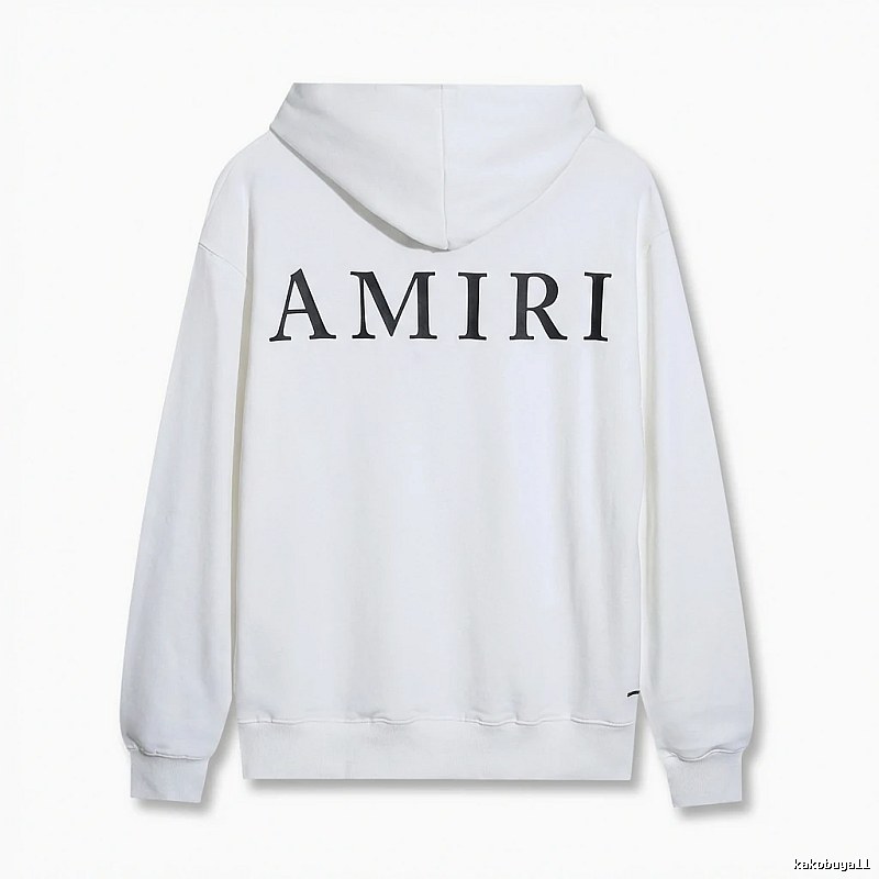 AMIRI minimalist style white hoodie