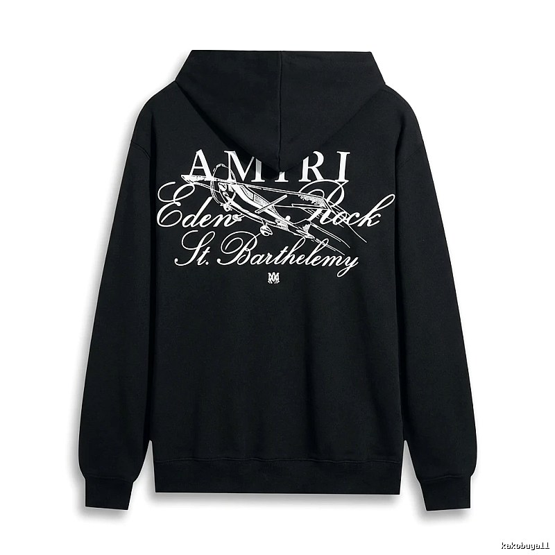AMIRI Printed Retro Style Black Sweatshirt