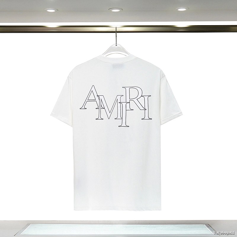 Amiri Relaxed Graphic T-shirt White Blue Amiri with Versatile Design
