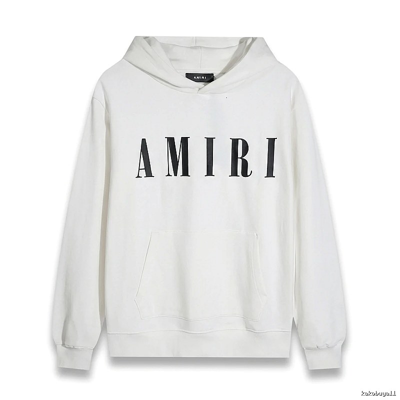 AMIRI simple style white hoodie