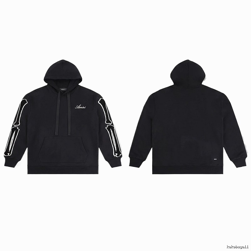 AMIRI Skull Style Black Hoodie