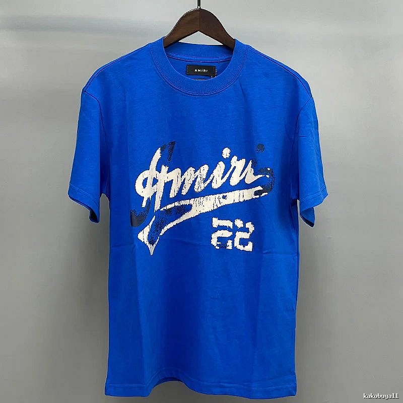 Amiri White Blue Records Graphic T-Shirt Color Pop