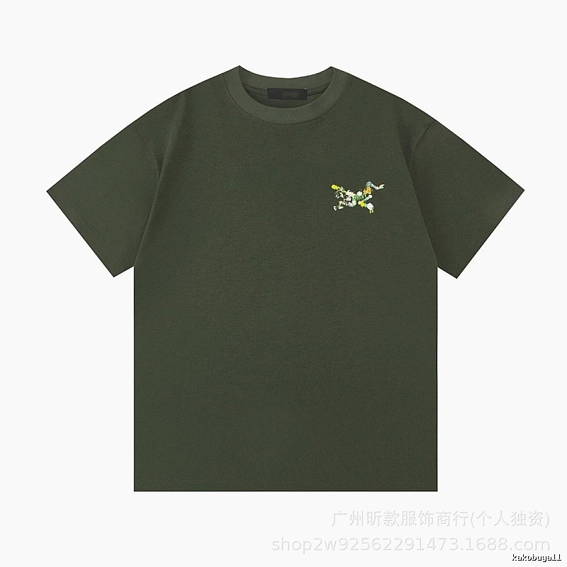 Arc'teryx Floral Logo Outdoor-style Army Green T-Shirt
