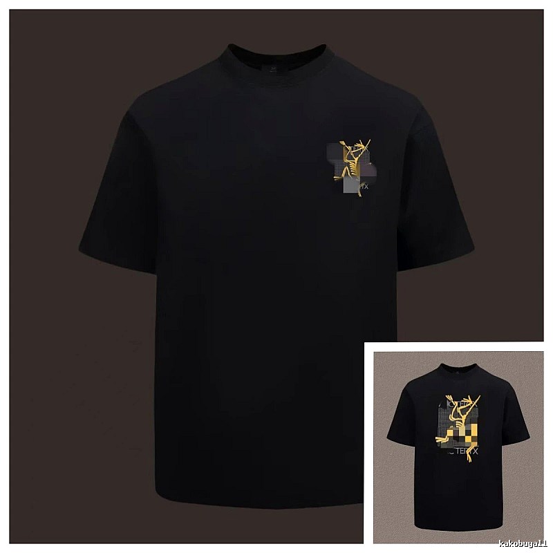Arc'teryx Printed Functional Style Black Short Sleeve T-Shirt