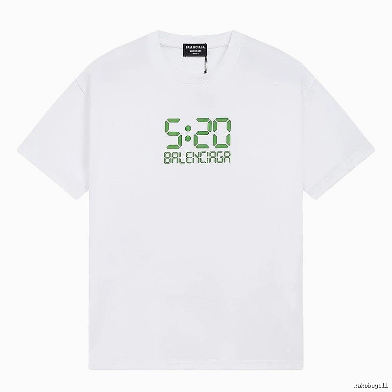 Balenciaga 5:20 Printed Trendy White T-Shirt