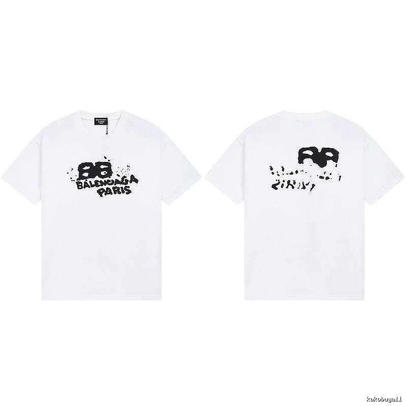 Balenciaga BB Print White T-shirt