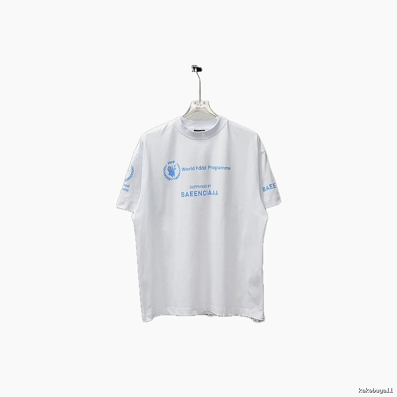 Balenciaga Blue Label Simple White T-shirt