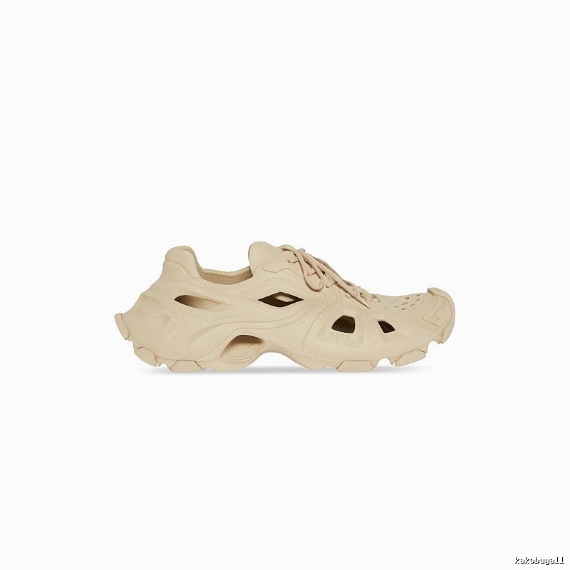 Balenciaga Cream Slip-on Shape Beige Mule Sneaker for Photo Ready Styling