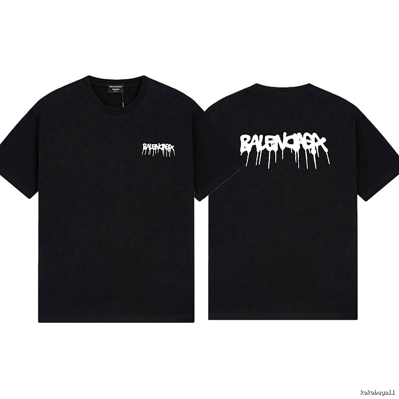 Balenciaga Graffiti Street Style Black T-Shirt