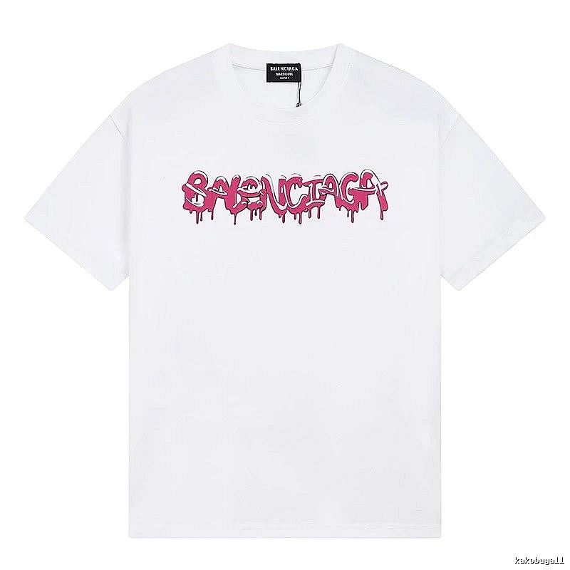 Balenciaga Graffiti Street Style White T-shirt
