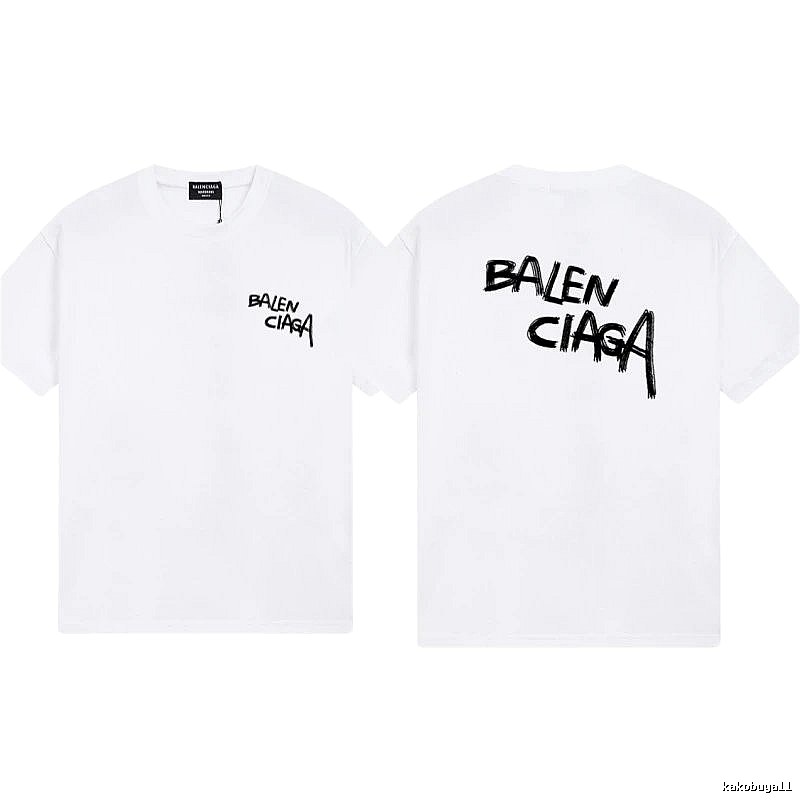 Balenciaga Graffiti Street Style White T-shirt