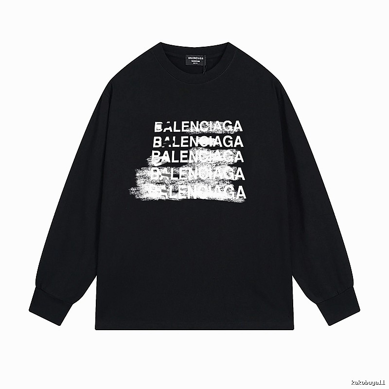 Balenciaga graffiti-style black T-shirt