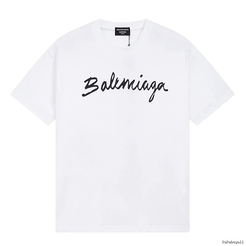 Balenciaga Handwritten Signature Casual White T-shirt