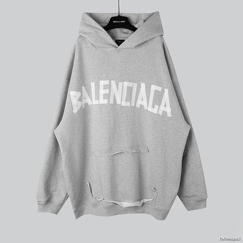 Balenciaga letter-style grey sweatshirt