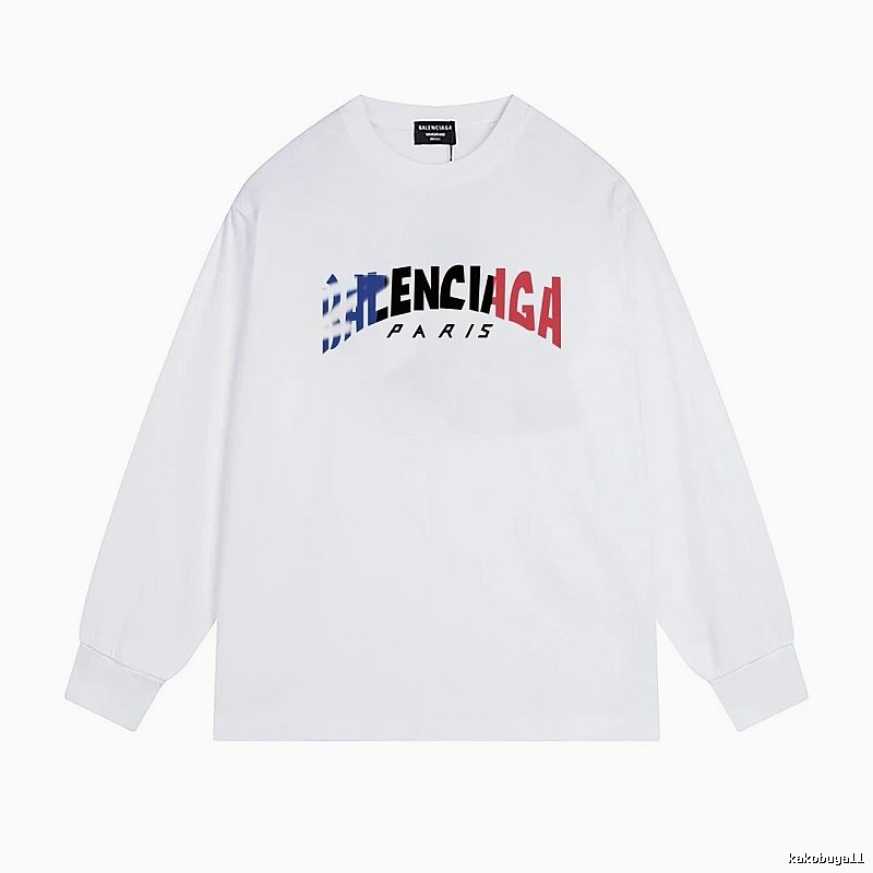 Balenciaga letter-style white T-shirt