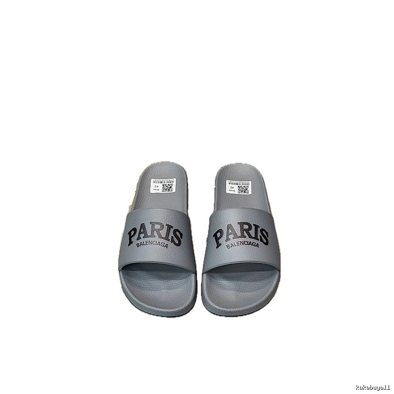 Balenciaga PARIS Trendy Grey Slippers