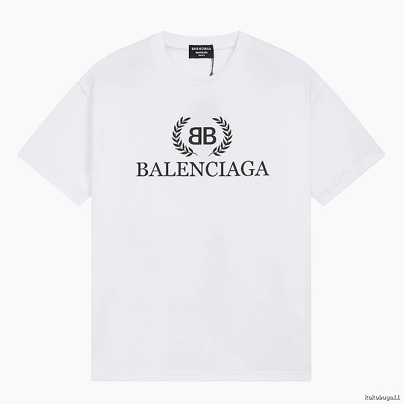 Balenciaga Printed Simple White T-shirt