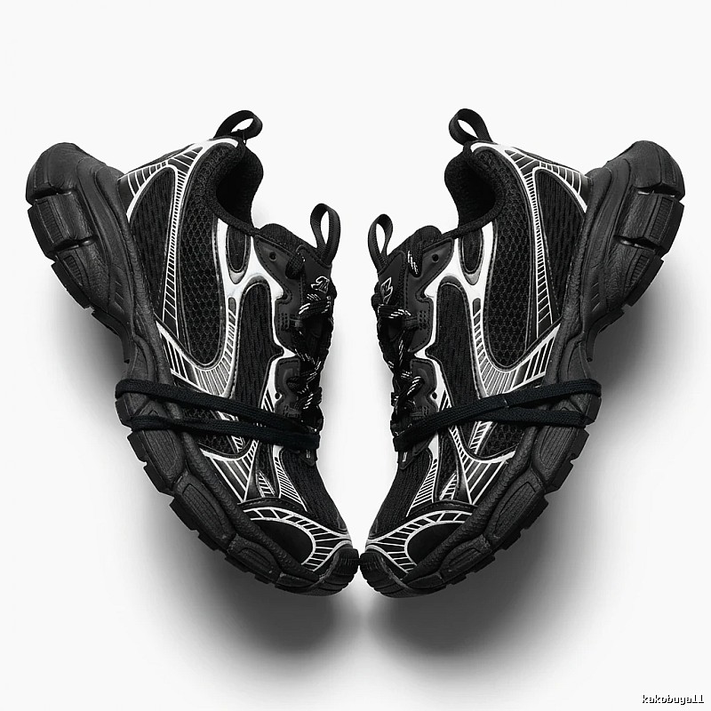 Balenciaga retro black and grey sports shoes