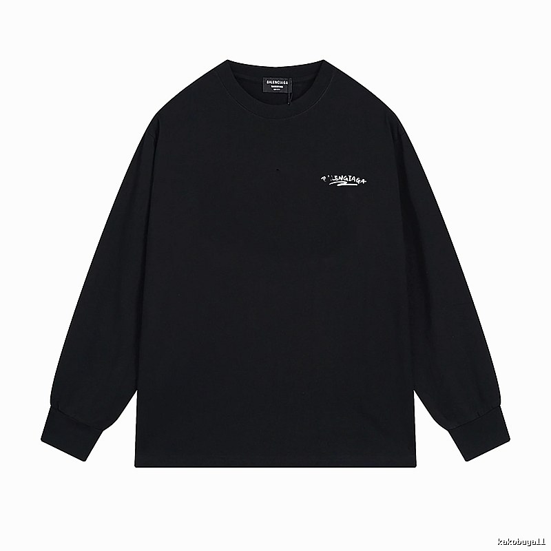 Balenciaga simple style black long-sleeved shirt