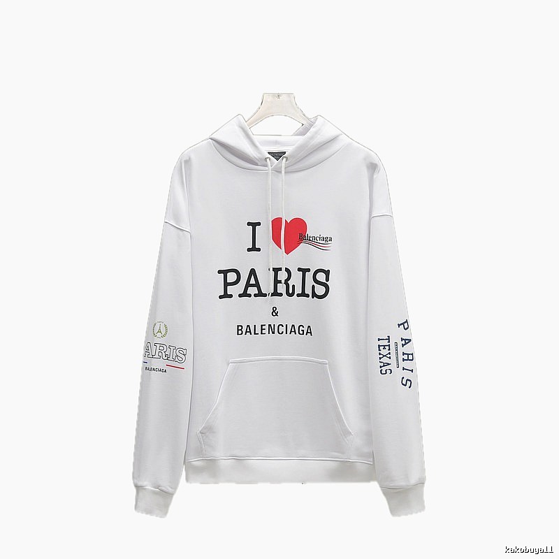 Balenciaga white sweatshirt with heart print