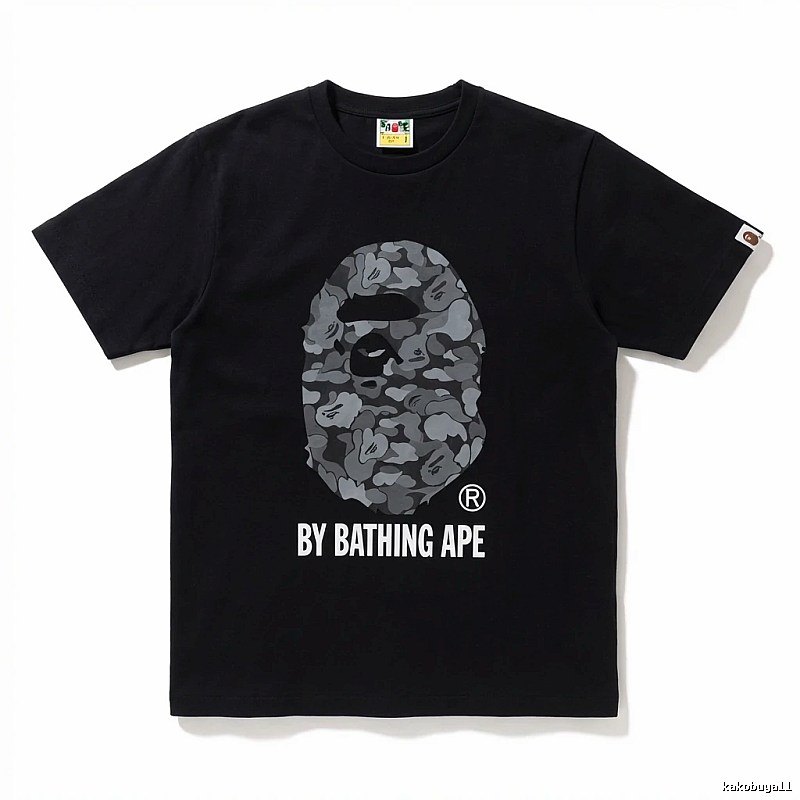 Bape Ape Head Camouflage Style Black T-shirt