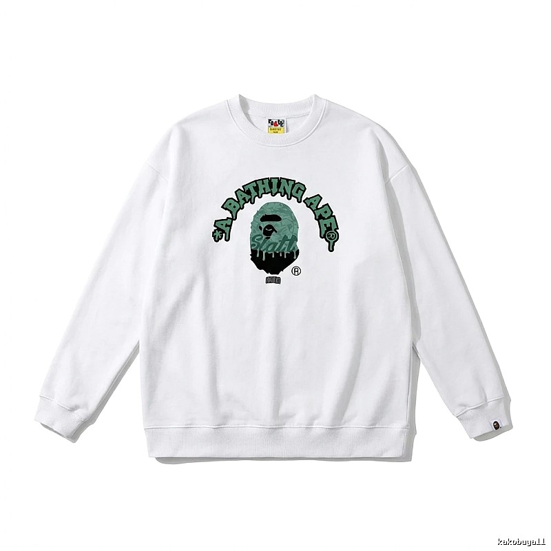 Bape Ape Head Cool White Sweatshirt