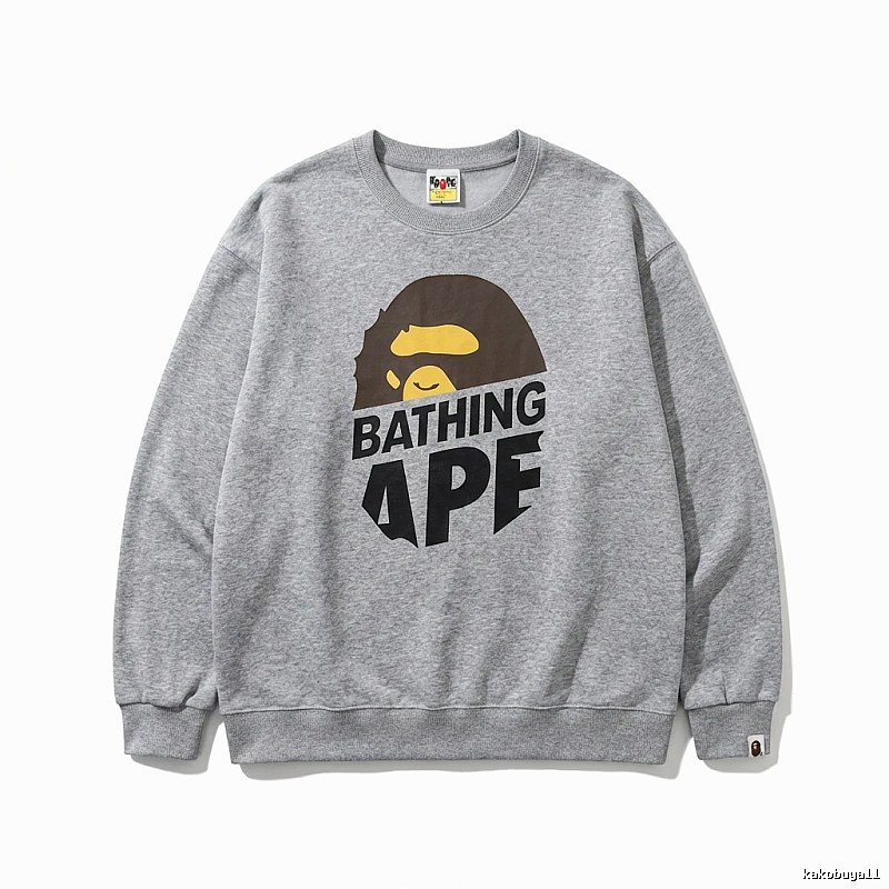 Bape Ape Head Grey Sweatshirt