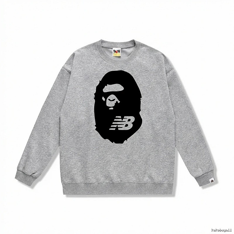 Bape Ape Head Grey Sweatshirt