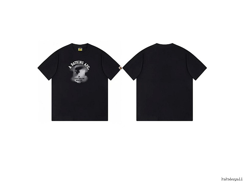 Bape Ape Head Minimalist Style Black T-shirt