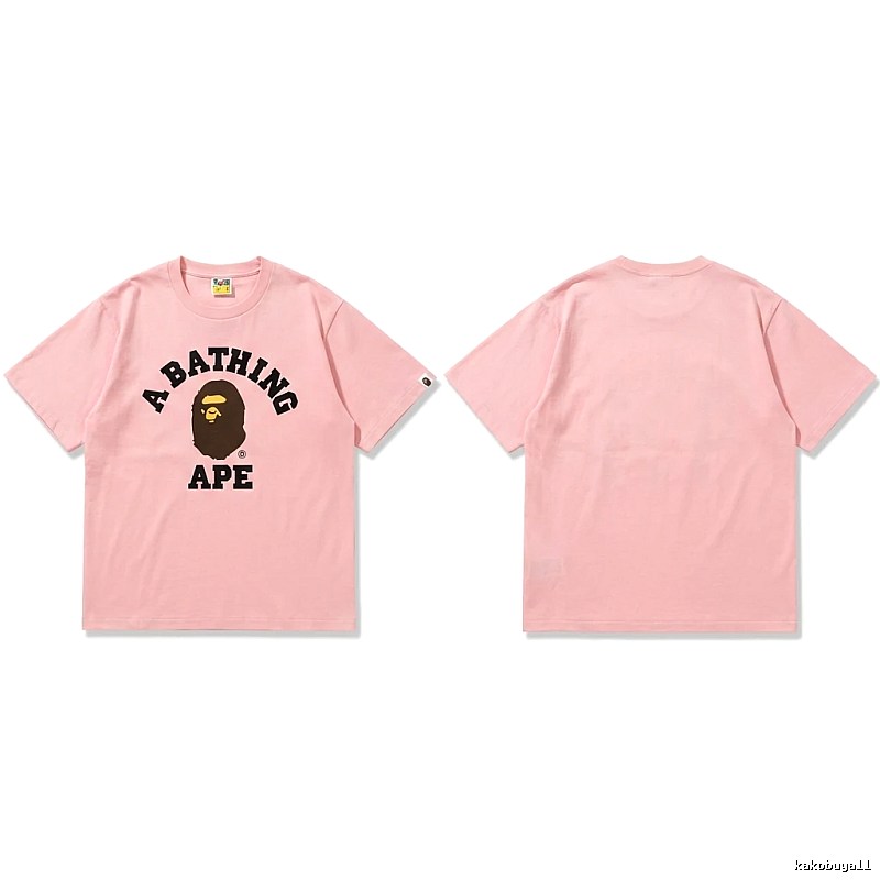 Bape Ape series pink T-shirt