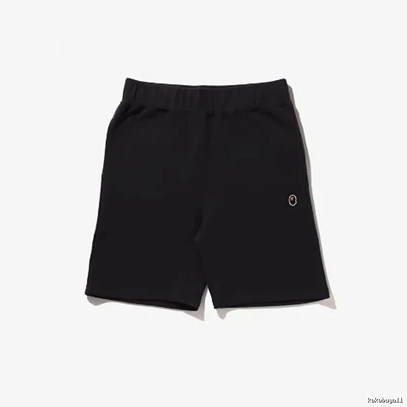 Bape basic black shorts