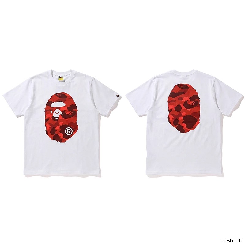 Bape camouflage style white T-shirt