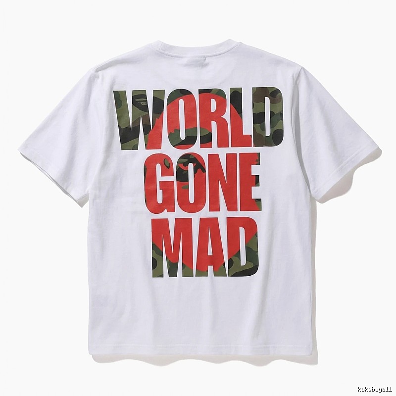 Bape camouflage style white T-shirt