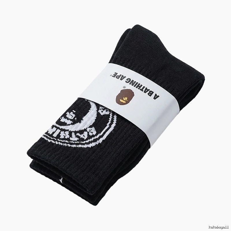 Bape classic trendy style black socks
