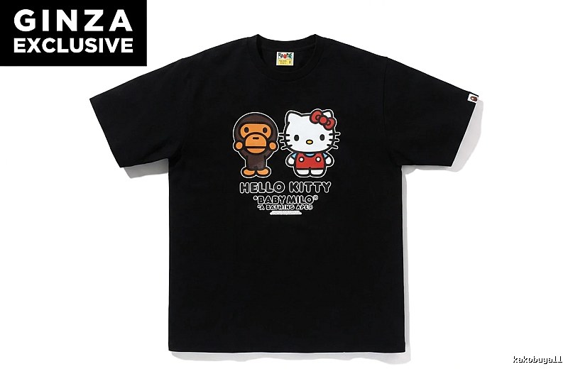 Bape Co-branded Hello Kitty Black T-shirt