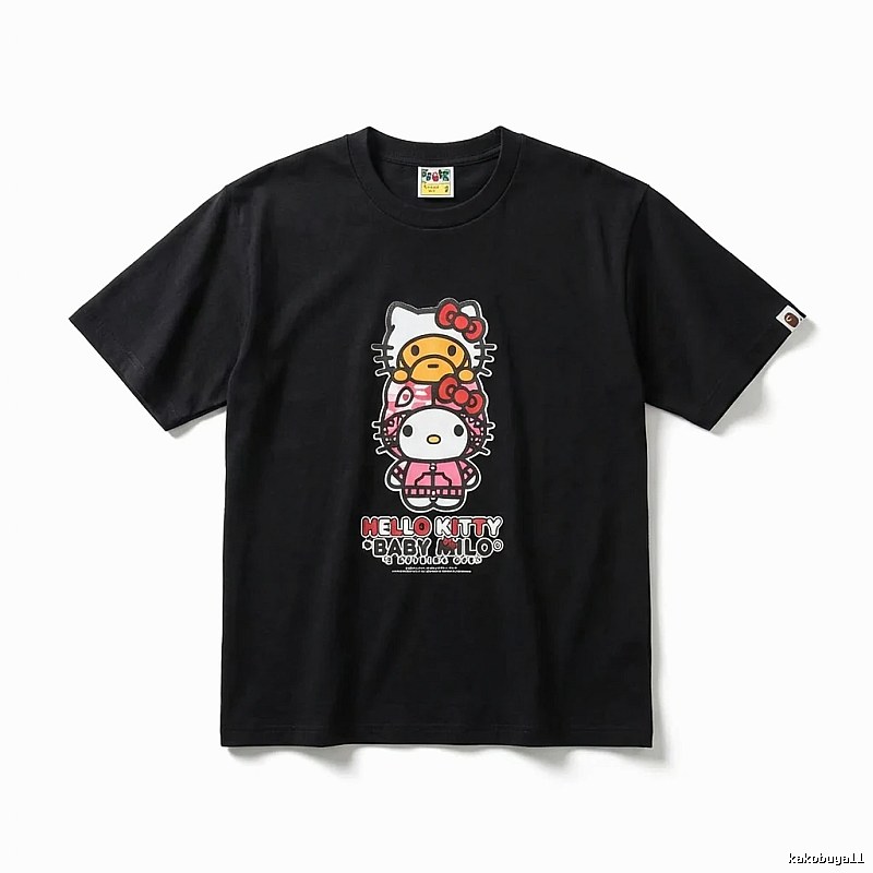 Bape Co-branded Hello Kitty Black T-shirt