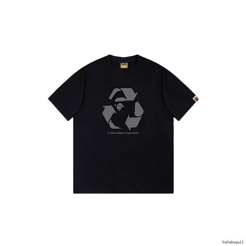 Bape Recycling Series Black Short Sleeve