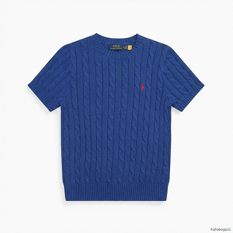 Blue knitted sweater of Ralph Lauren Polo series