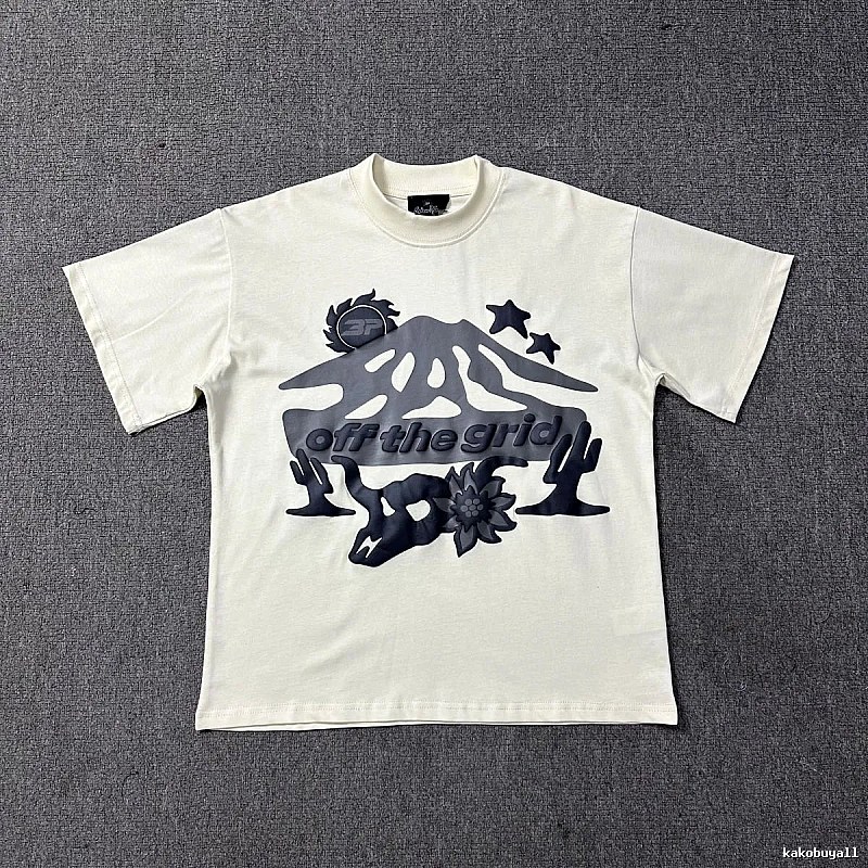 Broken Planet Resort Graphic T-shirt White Cotton Bold with Premium Look