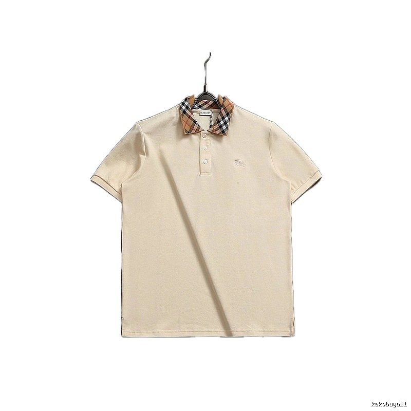Burberry checkered British style short-sleeve